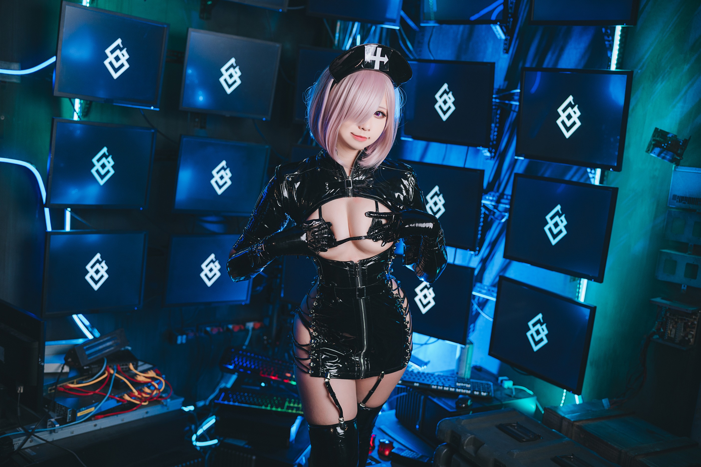 图片[1]-小空sora – NO.009 甘雨暗黑护士[19P]-XikXak